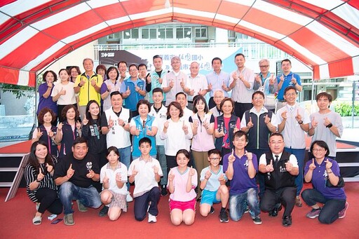 安心通學 美好雙園 嘉市北園國中小通學步道正式啟用 黃敏惠市長:結合美觀與教育的示範步道