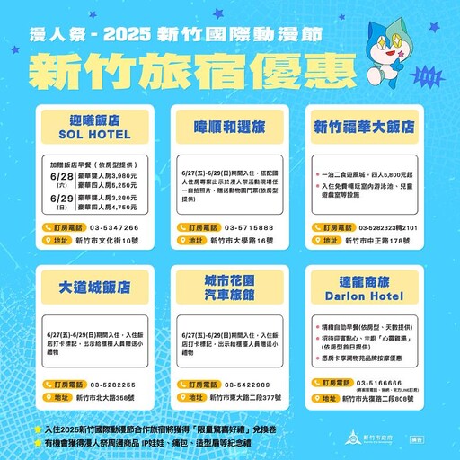 2025新竹國際動漫節6月底登場 沉浸任務體驗讓你玩翻新竹!邱臣遠代理市長:動漫、旅宿、美食店家跨界出擊