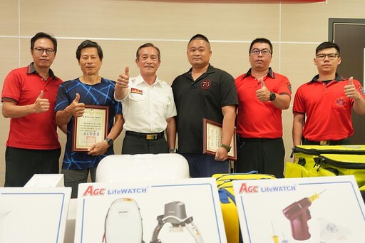 結合民力強化救護能量 民眾捐贈救護器耗材助急救成功 嘉義市政府消防局感謝各界善行