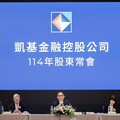 凱基金控通過發放現金股利0.85元及股票股利0.10元