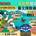 文化幣變身藝文探險通行證 點數加碼 每人最多回饋600點