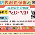 嘉義縣衛生局推「預防代謝症候群6攻略」 線上填問卷拿好禮