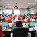 翁章梁主持楊柳颱風災害應變中心第一次工作會報