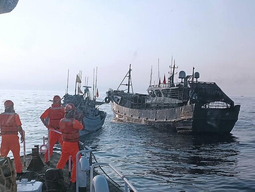 台陸漁船作業擦撞 海巡艦艇馳援助雙方民事和解