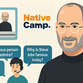 Native Camp《Daily Topics》教材，以Steve Jobs故事激發英語學習與思辨