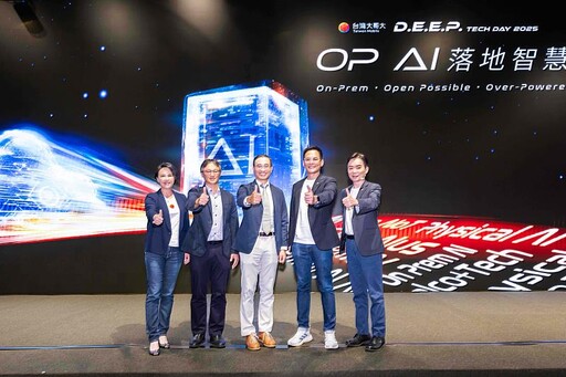 台灣大硬科技日OP AI落地智慧 加速企業落地降本增效 匯聚地端基礎與模型創新 15項AI解方助力產業效率、資安與協作升級
