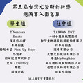 第5屆台灣尤努斯創新獎參賽團隊再創新紀錄