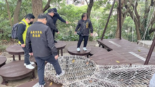 新北中和嘉穗公園大改造 啦啦隊女神瘋玩「城市森林健身場」