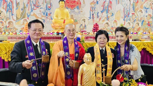 【有影】2025國際佛誕文化節辦警消移民署人員祈福法會 藝人林葉亭淚謝佛法與警消