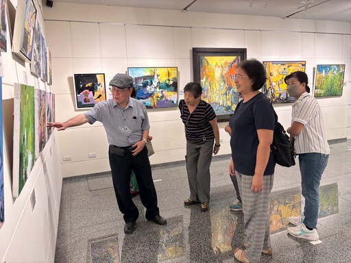 頂新和德推動在地藝文 林金田繪畫展集結三大領域57件作品