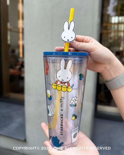 星巴克 x 米飛兔聯名萌翻天!miffy綠圍裙玩偶、手機掛繩、吸管杯...10款實用小物要全包!