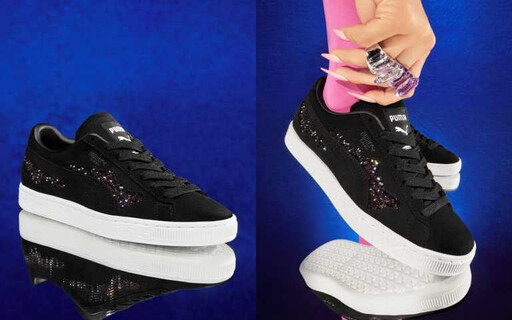 PUMA x Swarovski Crystals奢華水晶系列爆閃登場！穿著閃閃發亮的『SUEDE休閒鞋』、『T7 套裝』去運動也太時髦了吧！