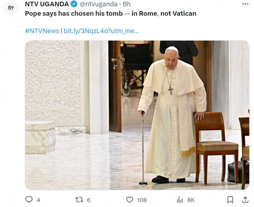 教宗打破百年傳統「不葬在梵蒂岡」 方濟各曝已選好安葬地