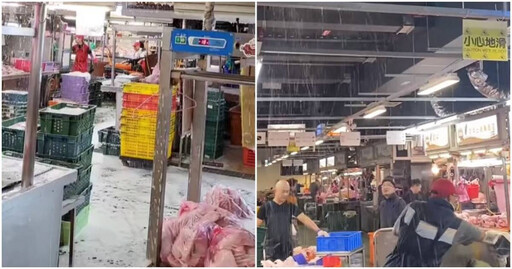 萬華環南市場竟「下雪」 眾人驚：食材噴到了