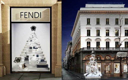 FENDI全世界同步推出限定版星空櫥窗和節日裝飾，一起歡慶2023年末假期，並迎接2024到來！