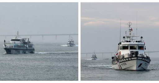 中國海警才登檢 陸海監船今再闖「金門限制海域」與海巡艇對峙