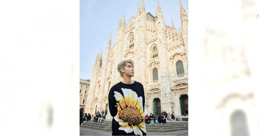 李玉璽頂金髮赴米蘭時裝週 被當地遊客認出驚呼「我在米蘭也有粉絲」