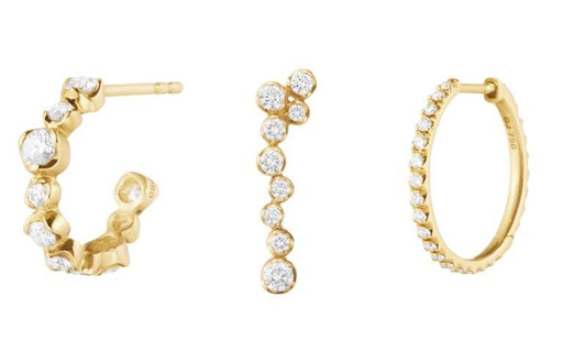 喬治傑生SIGNATURE DIAMONDS系列新作上市！三爪式鑲座與圓形美鑽的完美結合，優雅細緻卻又光芒四射！
