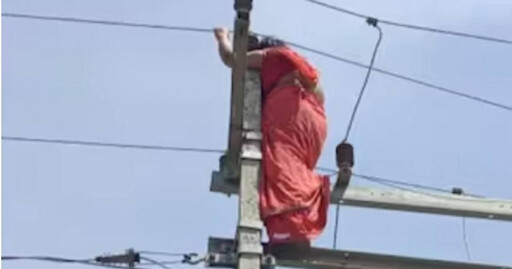 她外遇被抓包提「1要求」被拒 竟爬電線杆要自殺