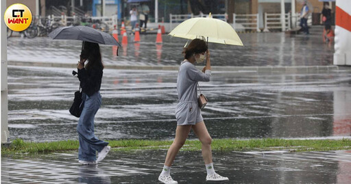 雨彈來襲！7縣市對流旺盛 氣象署發布大雨特報：下到晚上