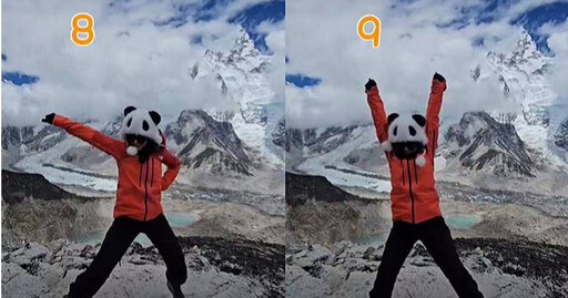 聖母峰當背景 正妹登山家跳「最高海拔16蹲」：真的會喘