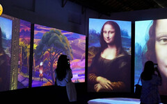 達文西體驗展明盛大開幕 《蒙娜麗莎》躍上5公尺巨幕 畫一張AI肖像畫帶回家