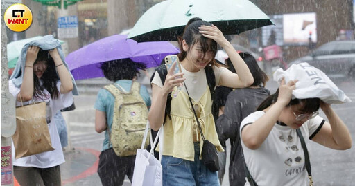 雷雨轟炸雙北！松山機場「暫停地面作業」 部分航班恐延誤