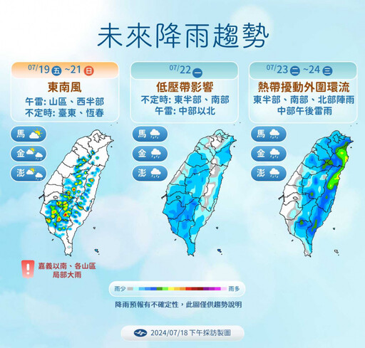 第3號颱風「凱米」最快周六生成 這3天影響台灣