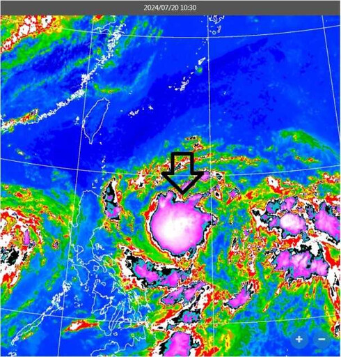 準凱米颱風「近中心對流爆發」 鄭明典PO一圖：增強的徵兆