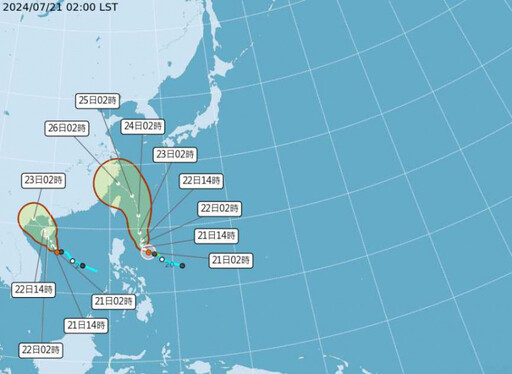 美國模式倒戈！「凱米颱風」最新路徑出爐 登陸機率曝：暴風圈掃過北台陸地