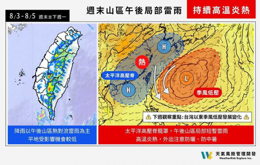 大範圍「季風環流圈」建立…有機會發展颱風 台灣天氣變不穩定