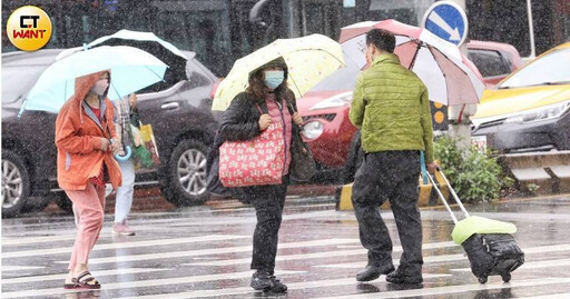 中南部防午後大雨 22區大雷雨警戒「持續1小時」