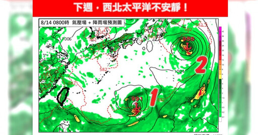 下周又有颱風發展「還不只1個」 專家曝對台影響