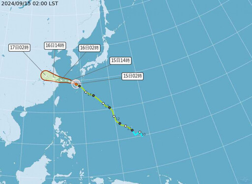 貝碧佳凌晨轉中颱！最新路徑曝光 今局部地區午後將有雷陣雨