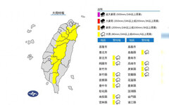 快訊／午後雨彈又報到！全台「11縣市大雨特報」一路下到天黑