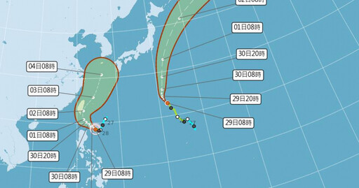 山陀兒雨勢圖出爐！驚見「放假分水嶺」半個台灣紫爆 路徑西修影響時間拉長