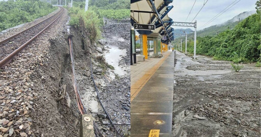 台鐵南迴線「路基流失」畫面曝光！列車折返 估零時搶通