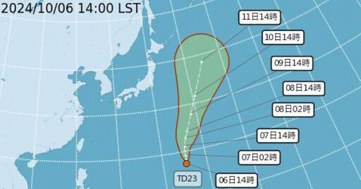 山陀兒才走…熱帶低氣壓將生成「百里嘉」颱風 時間路徑出爐