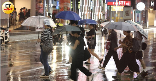 劇烈豪雨狂轟！1地區明雨量達停班課標準「雨彈炸2天」