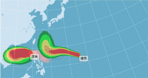 颱風康芮恐穿心「侵台關鍵是它」！雙颱藤原效應機率曝