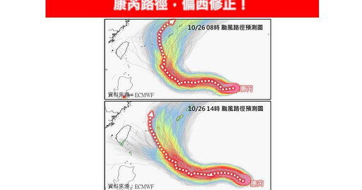 康芮颱風路徑偏西「日美預測會靠近台灣」 是否影響還有待觀察