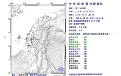 嘉義中埔再傳規模4.9地震！1小時內連5震「全部極淺層」 最大震度出爐