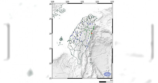 地牛又翻身！晚間6點21分左右 花蓮地區發生有感地震