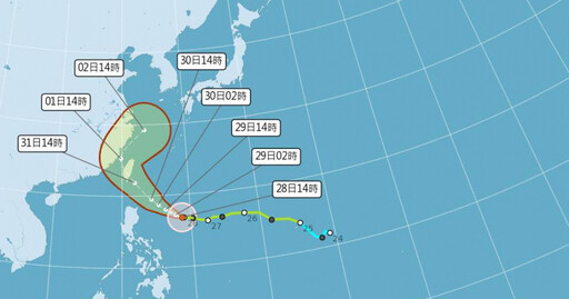 康芮持續增強！最快週四登陸花東 氣象署曝「這天」颱風假機會最高