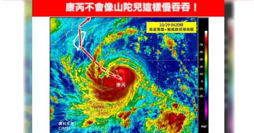 康芮颱風再增強直撲花東！ 氣象專家曝「搖滾時段」