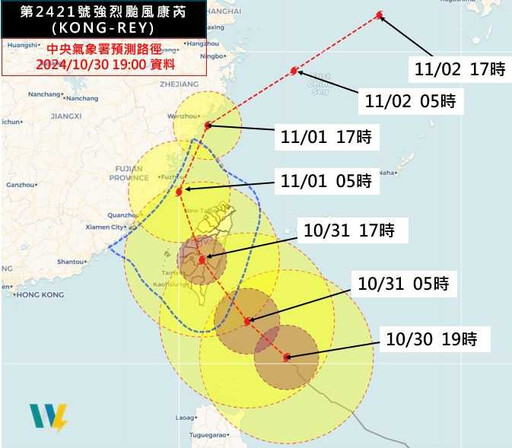 「今年最胖颱風」康芮逼近…蔣萬安被封地表最帥 專家示警：這個又強又大