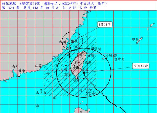 快訊／強颱康芮離家門僅50公里 估下午登陸