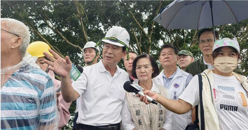 康芮雨襲宜蘭！蘭陽溪「青蒜全泡爛」農民心淌血 林姿妙災後急視察