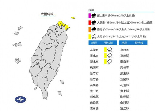 北北基大雨特報 恐4颱共舞！準「天兔颱風」影響台灣機率曝