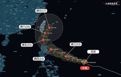 天兔颱風最快周四「海陸警報齊發」 1路徑直接襲台…3地防狂風豪雨